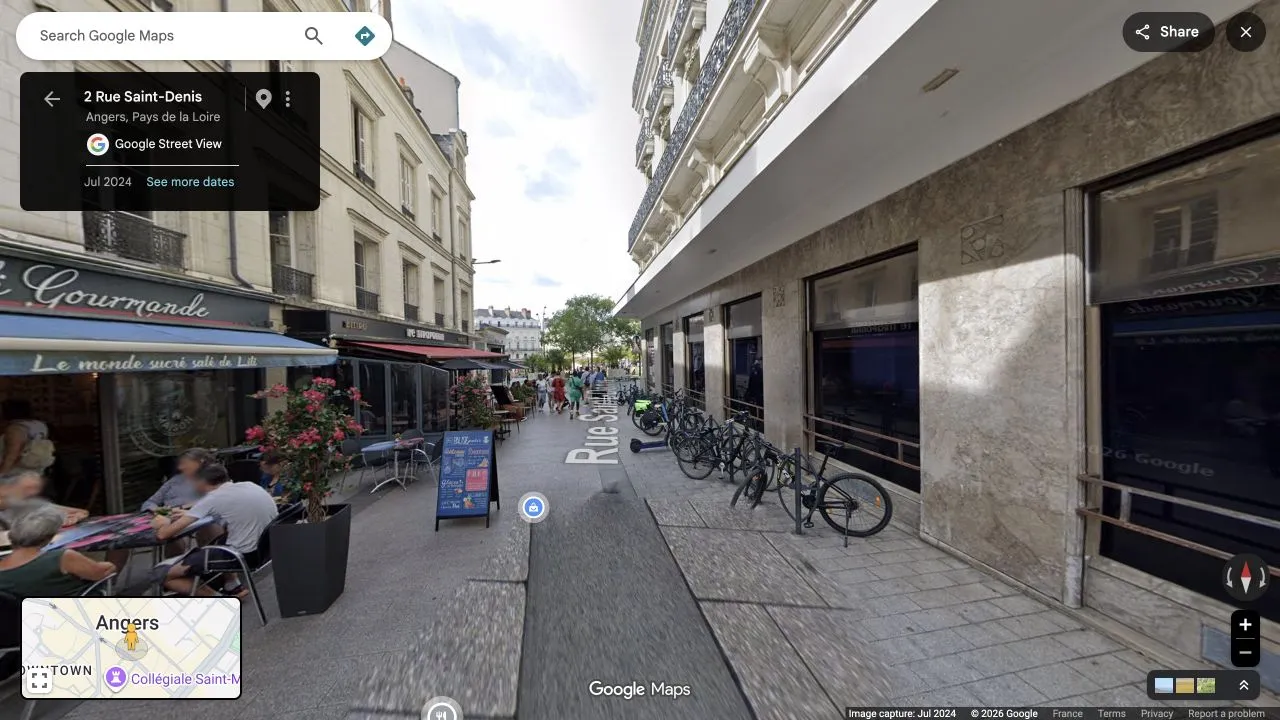 Vue Google Street View provisoire de l'agence Grand Ouest